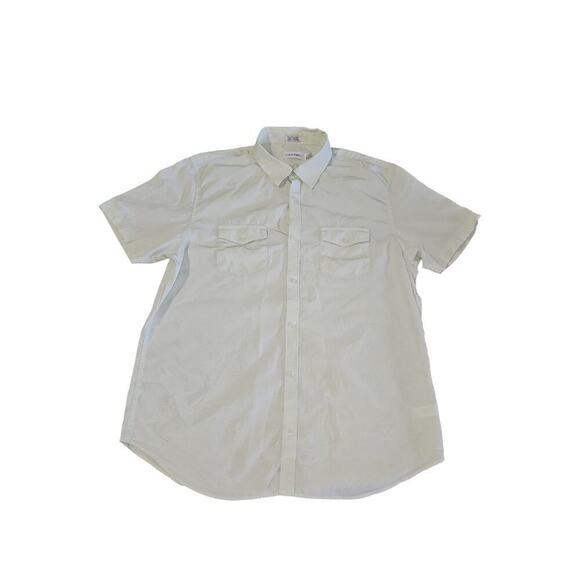 Calvin Klein Other - Calvin Klein Lime Green Men's Casual Button Up Shirt Sz Large